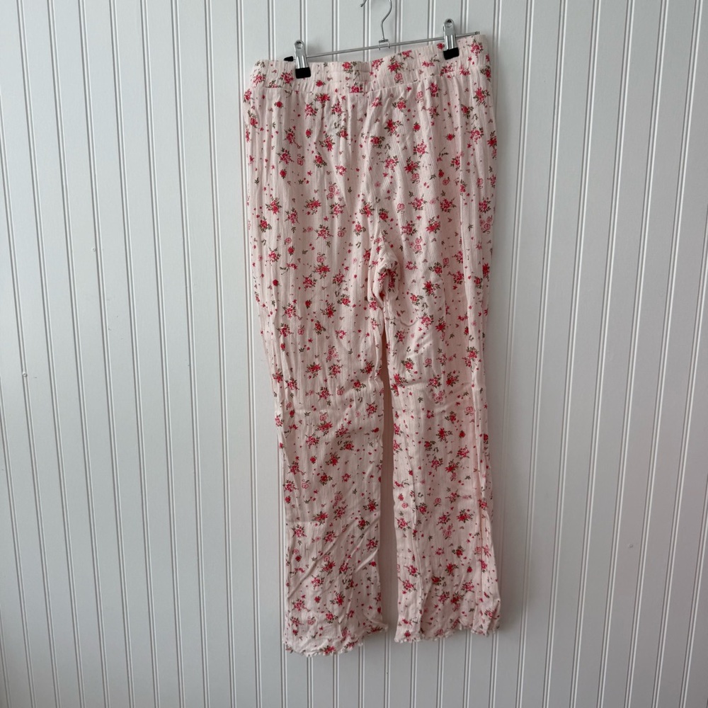 Joie Pajama Set Cropped Top 100% Organic Cotton - Picture 10 of 15